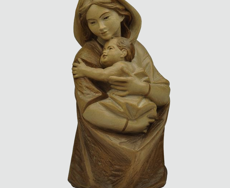 BUSTO DE MARÍA CON NIÑO (pátina)