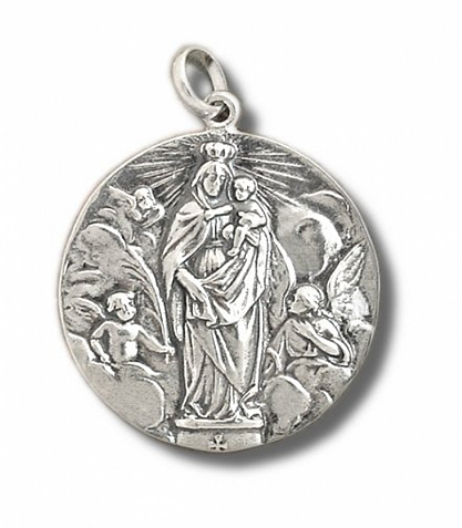 Pulsera Virgen del Pilar (escapulario) de plata de ley - Con la