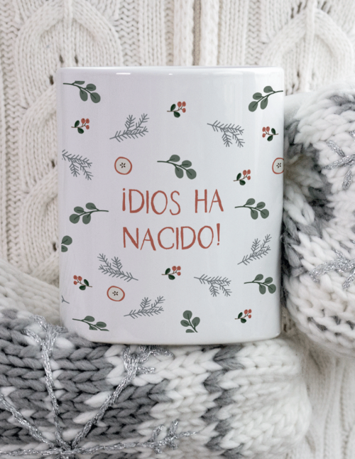 Taza Feliz Navidad pino