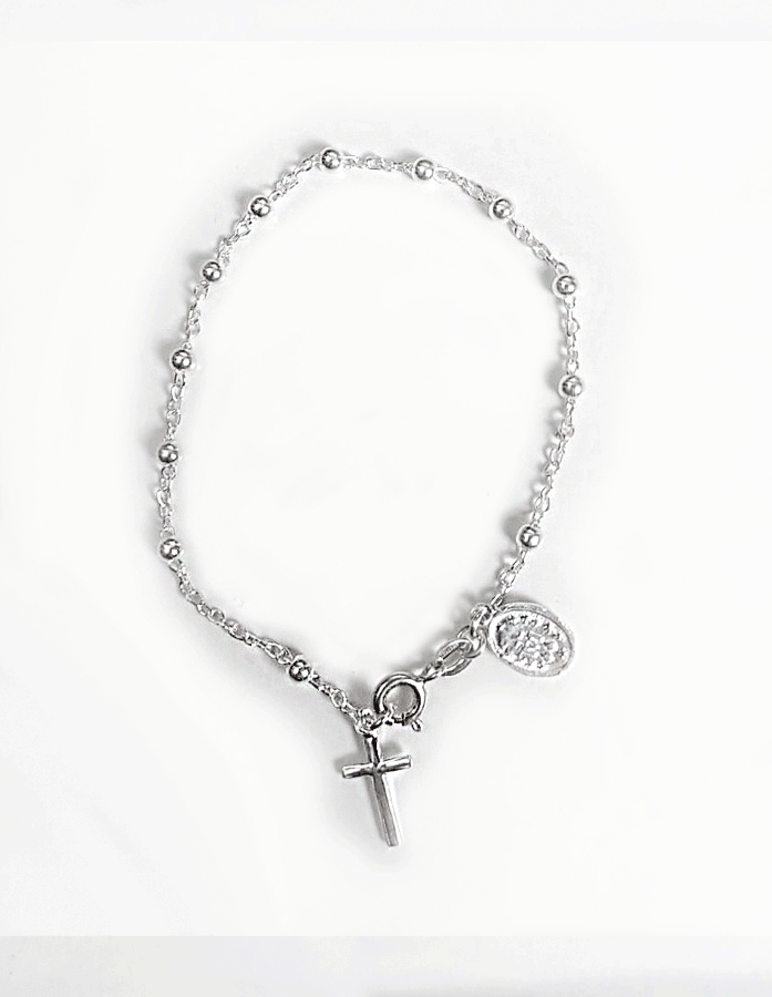 PULSERA DE PLATA (bolas pequeñas) - Have a God Time