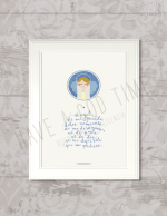 Lamina Angel De Mi Guarda azul - Imagen 2