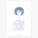 Lamina Angel De Mi Guarda azul