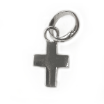 Cruz de Plata Lisa Pequeña 18mm