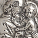 Medalla de plata San Jose grande 33mm - Imagen 2