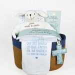 Cesta Regalo Welcome azul