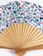 Abanico Flores "El viento sopla donde quiere" - Imagen 2