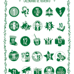 Trapo de cocina Adviento verde