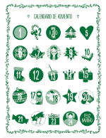 Trapo de cocina Adviento verde