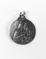 Medalla de plata Virgen del Carmen escapulario antiguo - Imagen 2