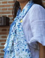 Pañuelo Dios te salve Maria Blanco - Imagen 2