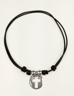 Colgante con cruz de plata calada - Imagen 3