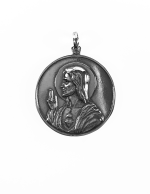 Medalla de plata escapulario Virgen del Carmen 30mm - Imagen 3