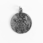 Medalla de plata escapulario Virgen del Carmen frances 25mm