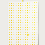 Trapo de cocina cruces amarillo