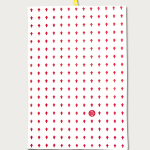 Trapo de cocina cruces rojo