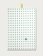 Trapo de cocina cruces verde