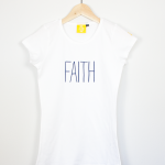 Camiseta mujer Faith blanca