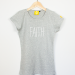 Camiseta mujer Faith gris