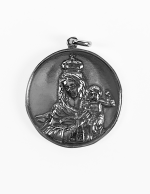 Medalla de plata escapulario Virgen del Carmen 30mm - Imagen 2