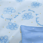 Mantita bebe bendiciones azul