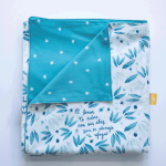 Mantita Bebe Plumaje verde