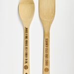 Cubiertos de cuchara y pala de madera