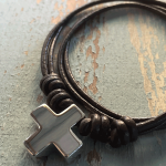 Colgante con Cruz de plata hueca 17mm