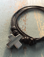 Colgante con Cruz de plata hueca 17mm