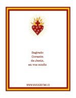 Placa Sagrado corazón de Jesus para la puerta - Imagen 4