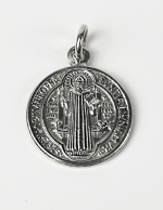 Medalla de Plata de San Benito Clásica 15mm - Imagen 2