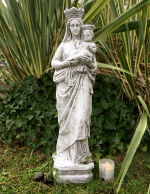 Estatua Virgen del Carmen de piedra - Envío incluido - Imagen 4