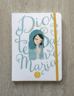 Libreta con goma Virgen Maria A5