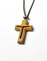 Colgante cruz de madera Medjugorje - Imagen 2