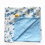 Mantita Bebé Plumaje azul