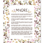 Lamina Oracion "Retrato De Una Madre"