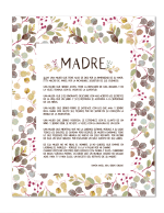 Lamina Oracion "Retrato De Una Madre"