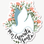 Pegatina Cristiana Espiritu Santo