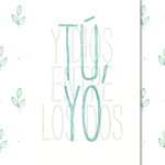 Lamina "Tu y Yo" verde