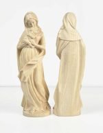 Figura Virgen del beso madera natural - Imagen 4