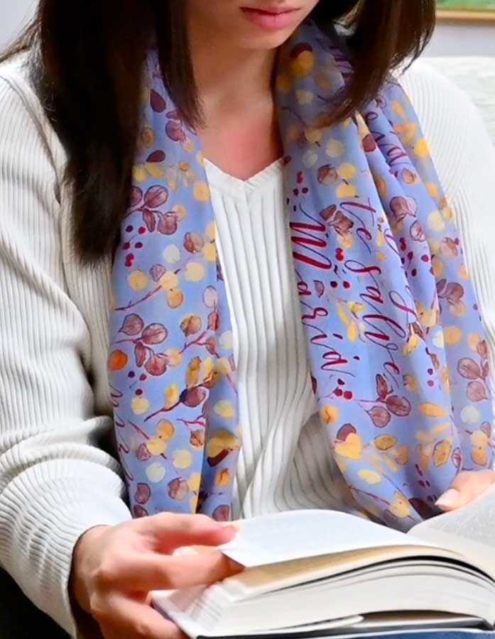 ROJO-2 Pañuelo Dios te salve Maria Rojo - Imagen 1