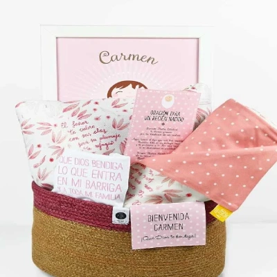 Cesta recién nacido bautizo